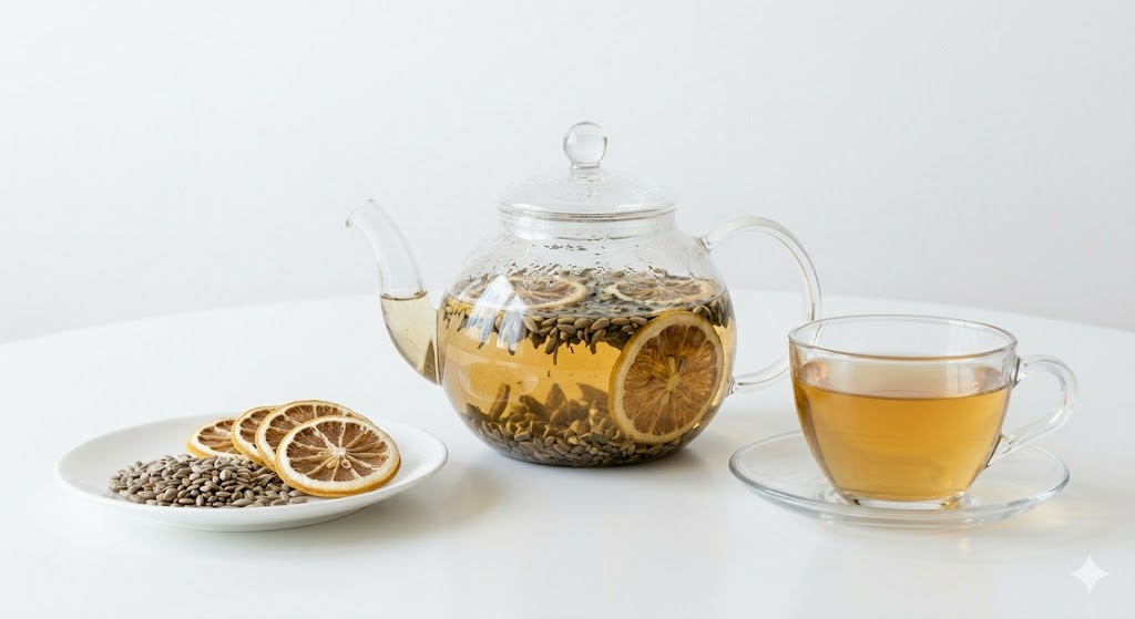 비타민 C 시너지로 간세포를 보호하는 강력한 항산화 효과를 발휘하며 상큼하게 즐기는 피로 회복제 밀크씨슬 레몬 블랜딩 차