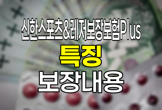 신한스포츠&레저보장보험Plus 특징과 보장내용