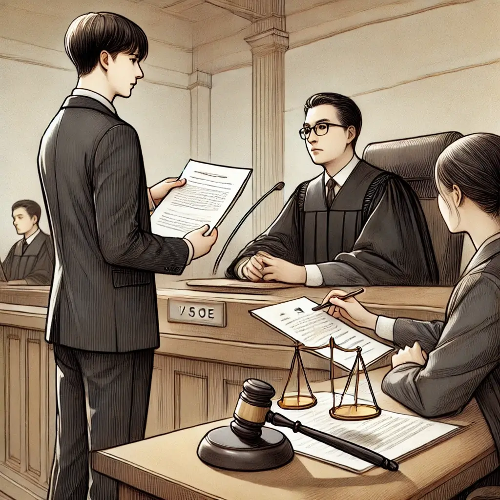 검사가 형을 요청하는 모습