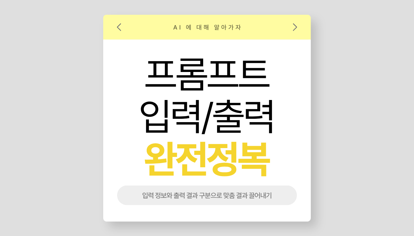 입력정보 출력결과 구분