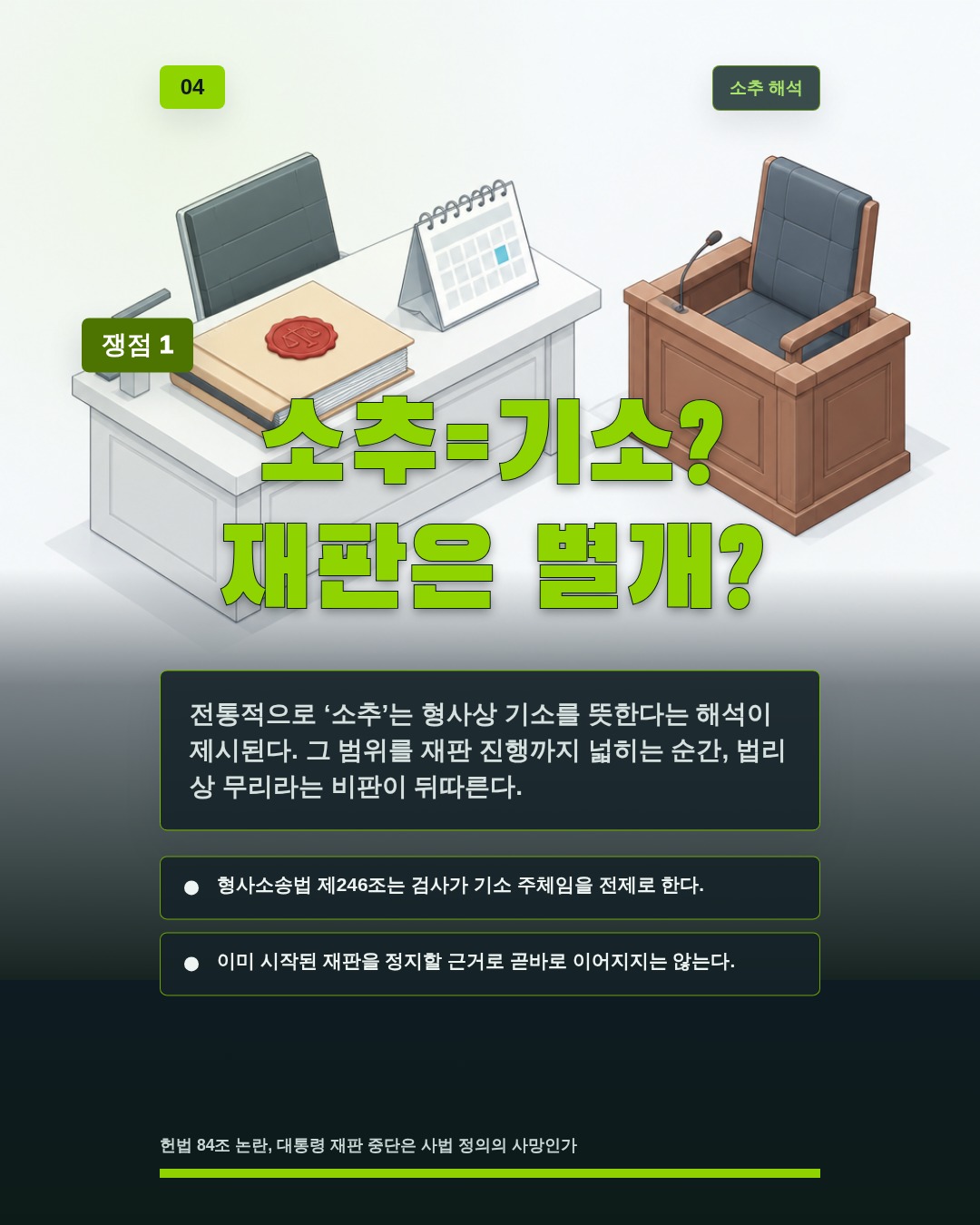 소추=기소? 재판은 별개?