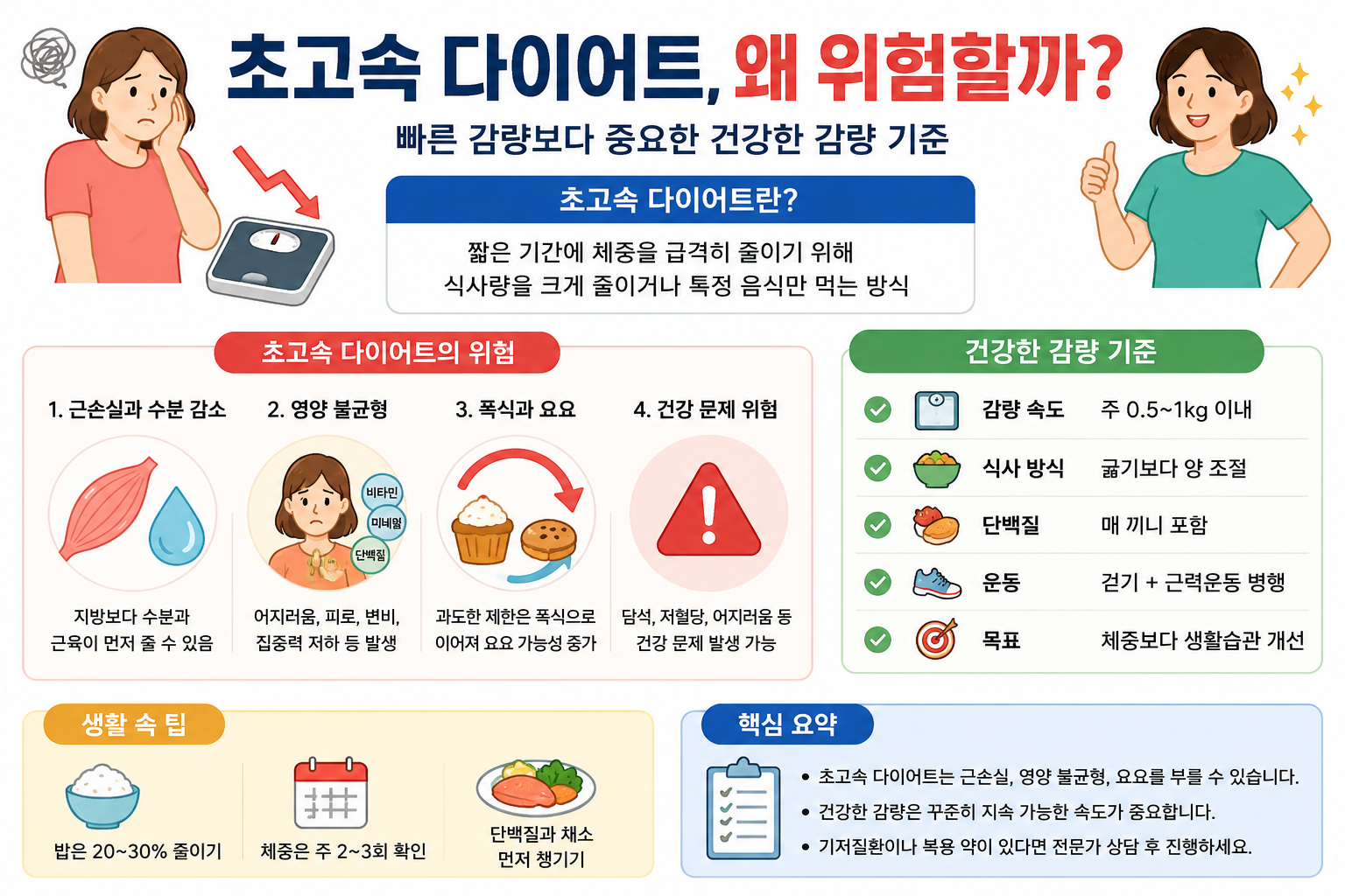 초고속 다이어트, 빠르게 빠지는 만큼 위험한 이유