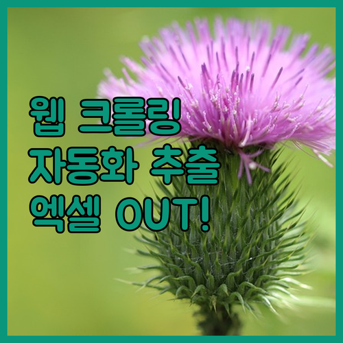 웹 크롤링 자동화로 효율적인 데이터 