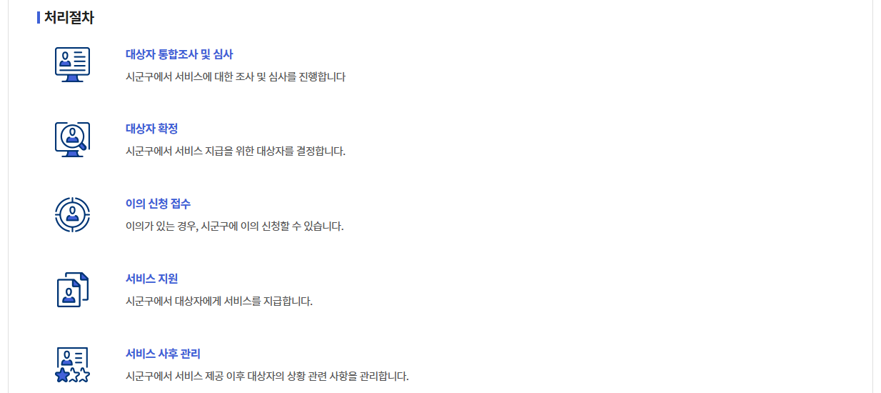 긴급복지 사회복지시설이용지원