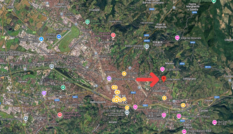 피렌체, 빌라 네롤리 호텔