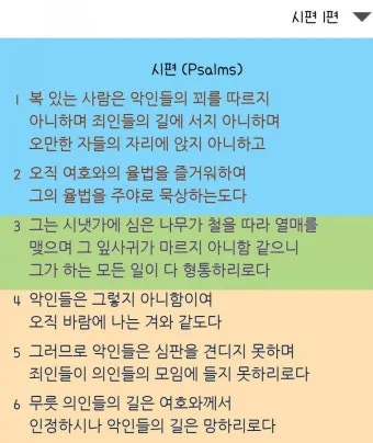 시편 1편 설교 아이디어 묵상 말씀 준비_9