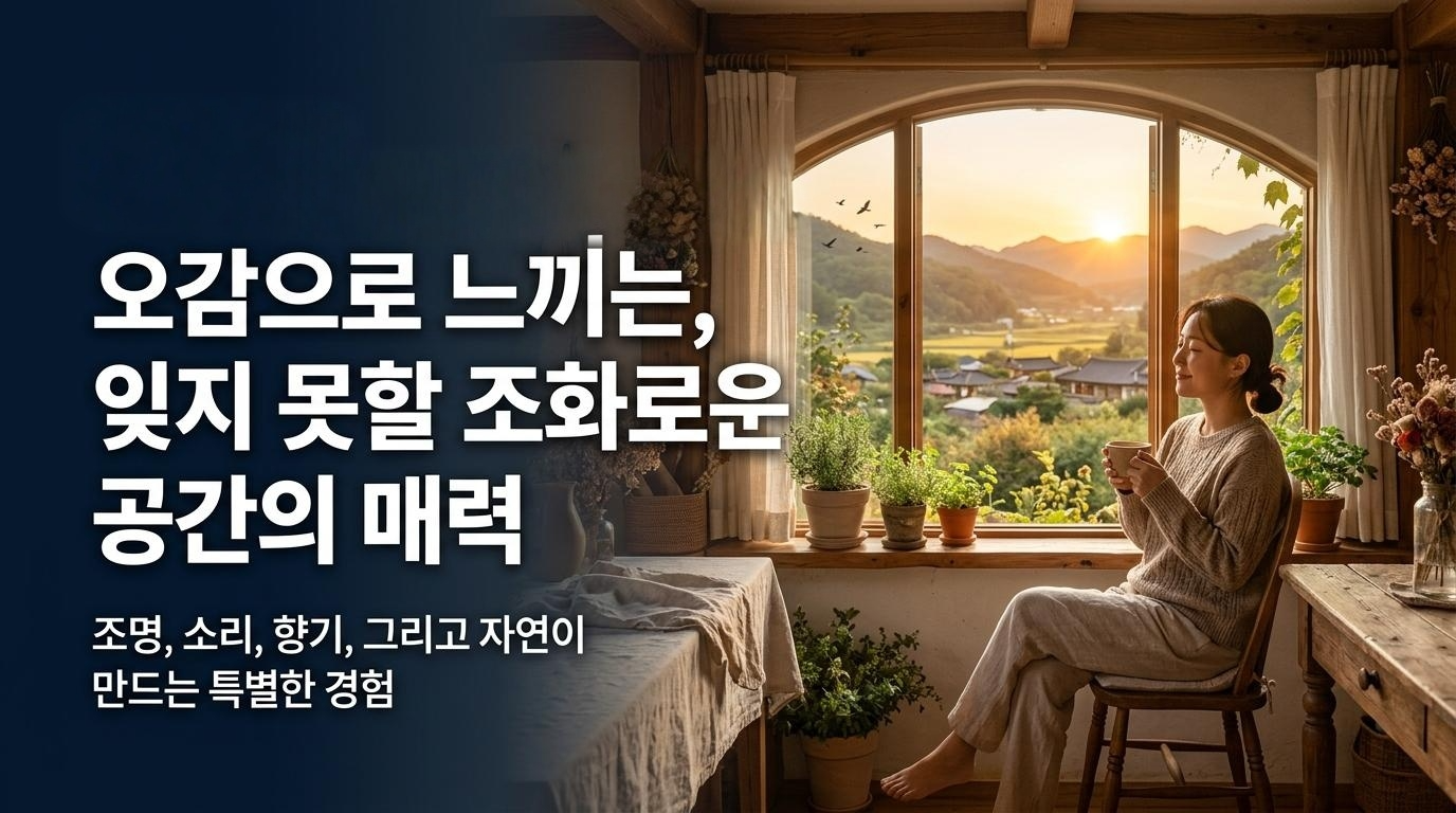 오감으로 느끼는 잊지못할 조화로운 공간의 매력