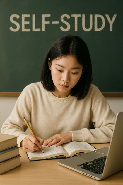 자율학습 루틴 만드는 중인 학생 관련 사진