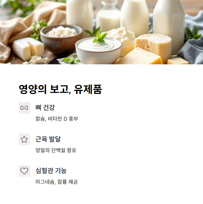 유제품의 영양적 가치