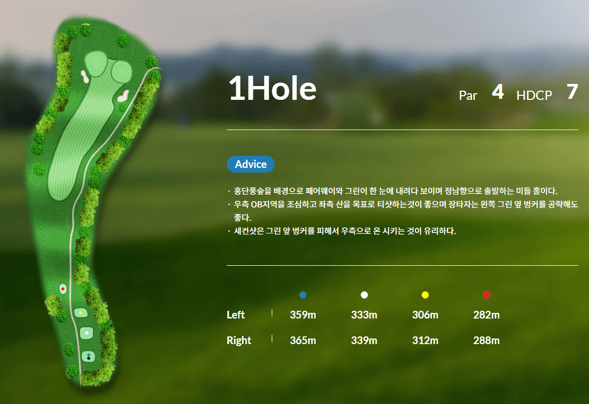 신원 CC 코스 공략도 01