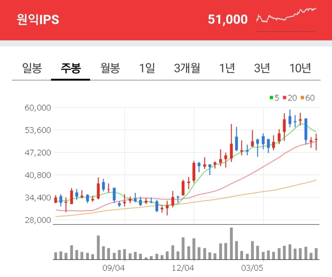 원익IPS 주가