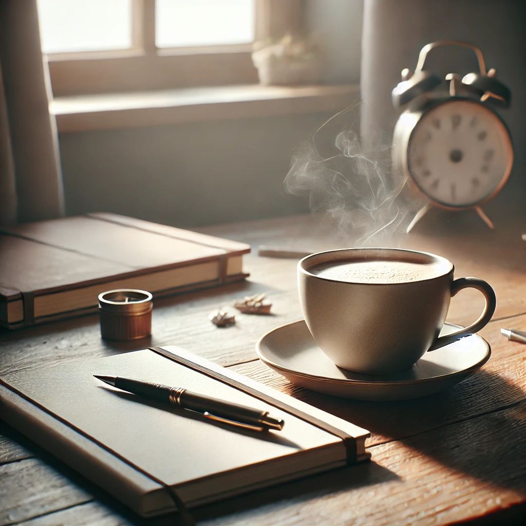 잔잔한 빛과 따뜻한 커피 한 잔이 어우러져 ‘하루 적정 커피 섭취이미지