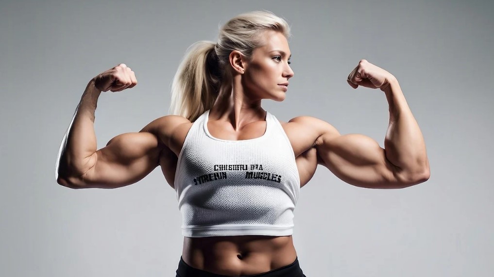 여성 근력 운동 관련 사진