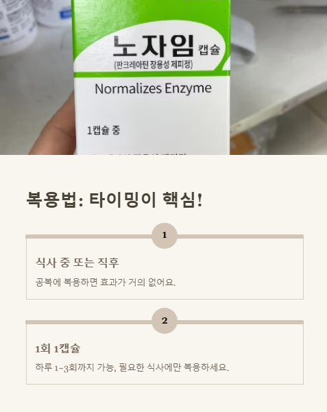 복용법 타이밍이 핵심