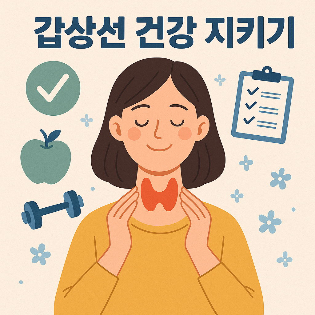 갑상선 건강관리 이미지