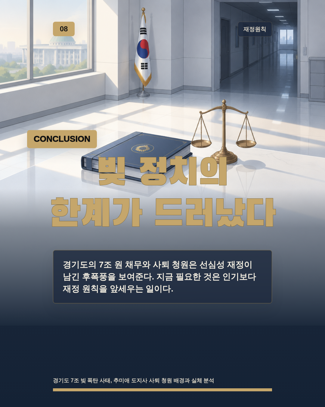 빚 정치의 한계가 드러났다