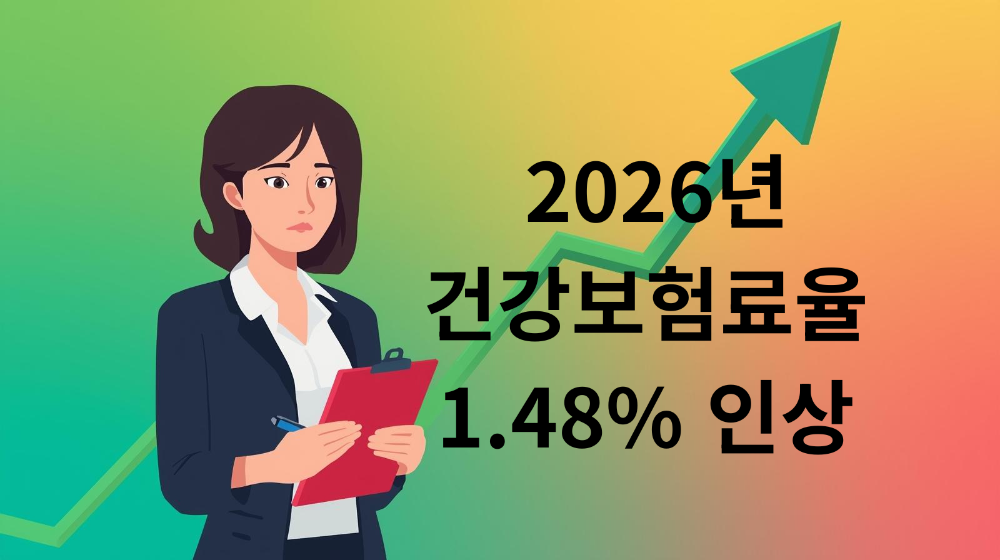2026년 건강보험료율 1.48% 인상