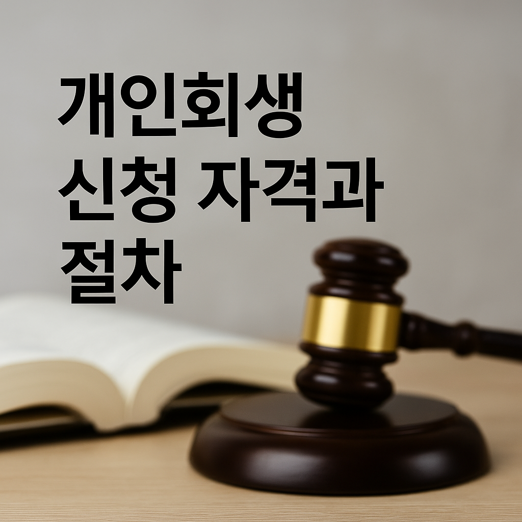개인회생 절차와 신청 자격
