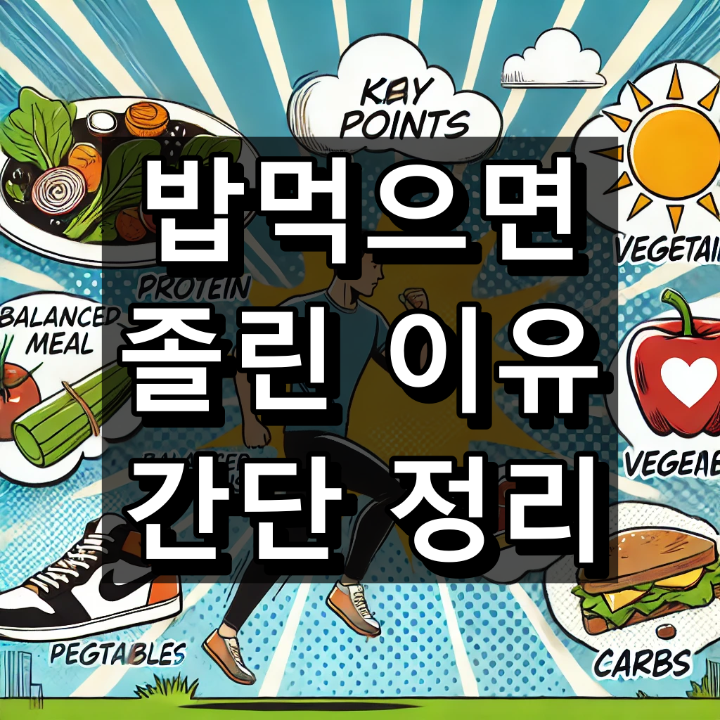 밥먹으면 졸린이유 4가지 요약 정리 대표 이미지