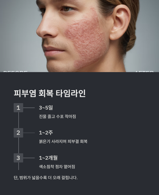 피부염 회복 타임라인