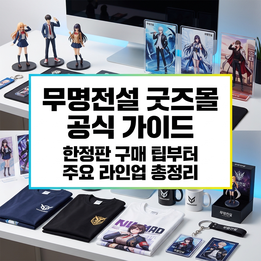 무명전설 굿즈몰 주요 상품 라인업 및 구매 가이드