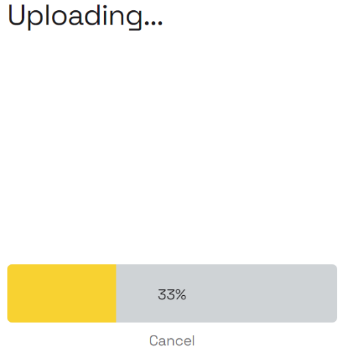 파일 업로드 중 (대부분 1분 내료 완료)
