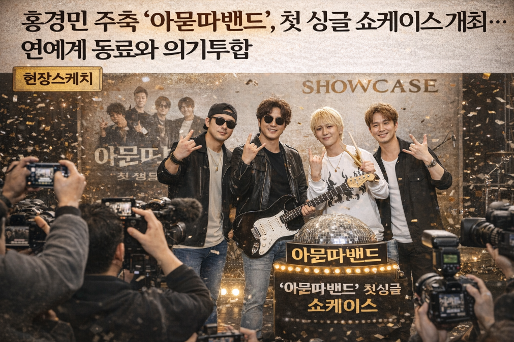 홍경민 주축 아묻따밴드 첫 쇼케이스, 이 멤버 실화냐