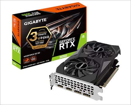 GIGABYTE 지포스 RTX 3050 WINDFORCE OC D6 6GB 제이씨현