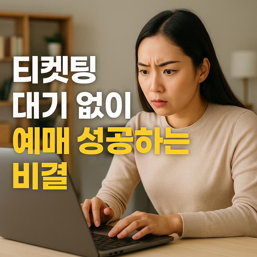 티켓팅 대기 없이 예매 성공하는 비결