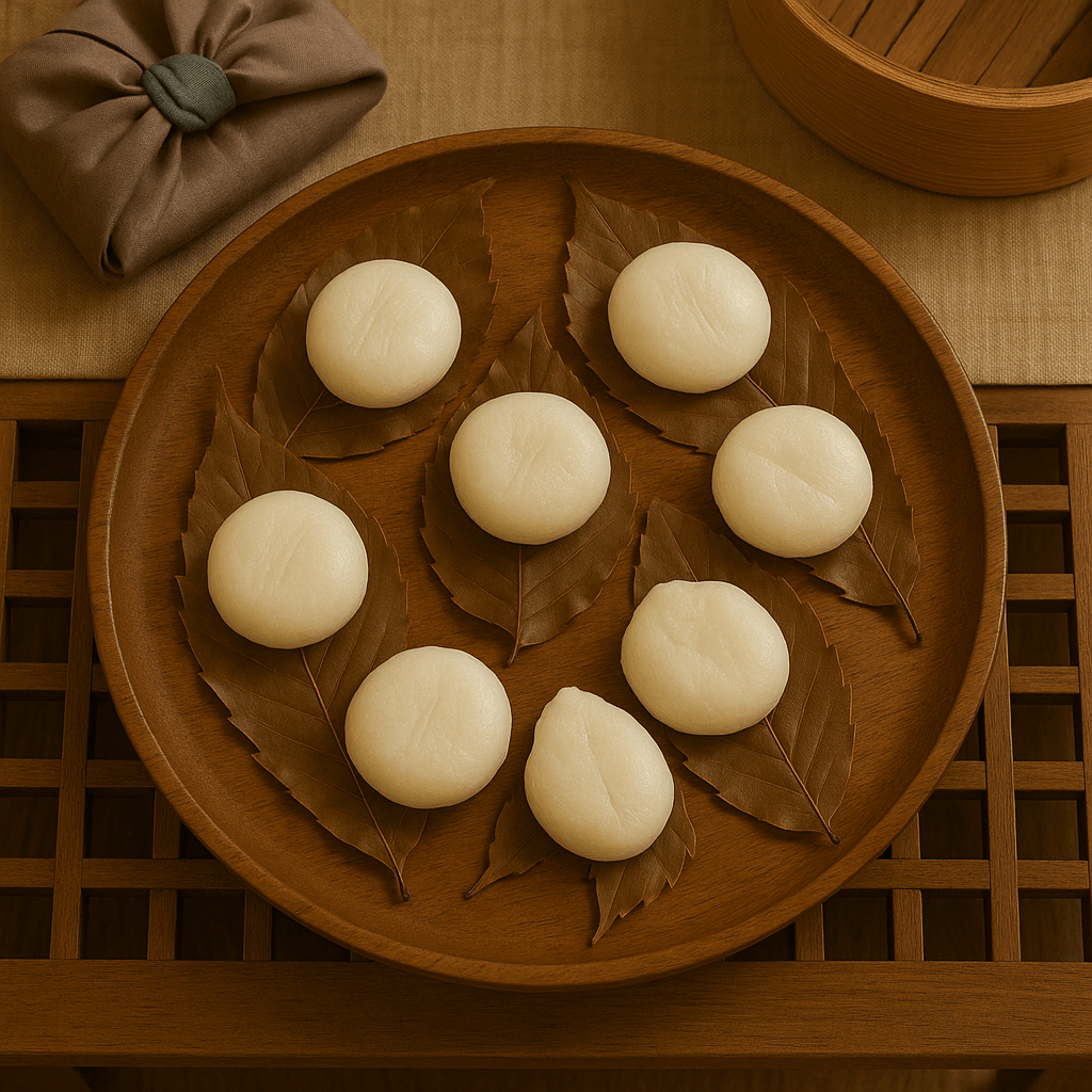 경북 영주의 산밤잎 찹쌀떡