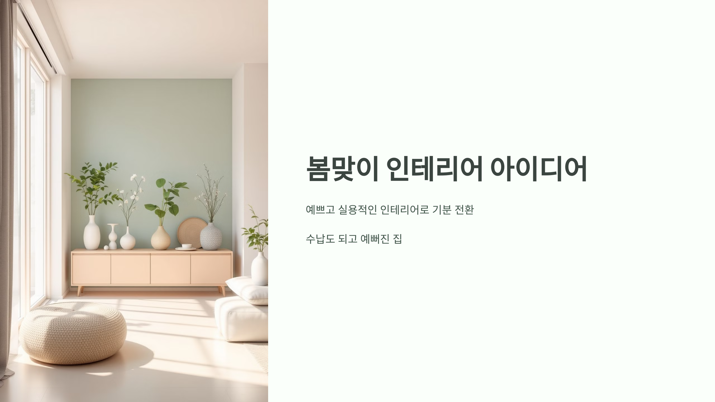 봄맞이 인테리어 아이디어