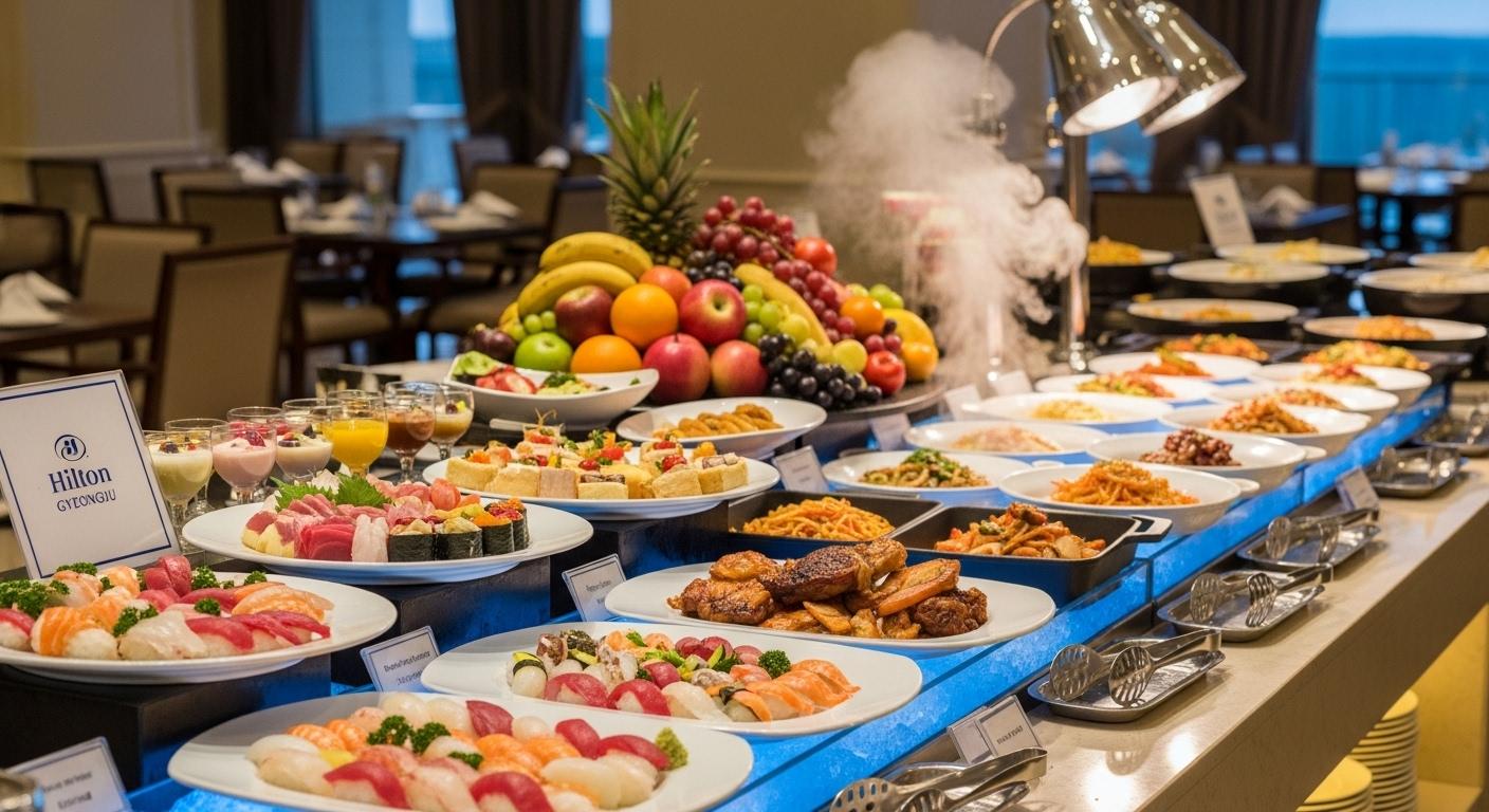 경주힐튼호텔 뷔페 할인