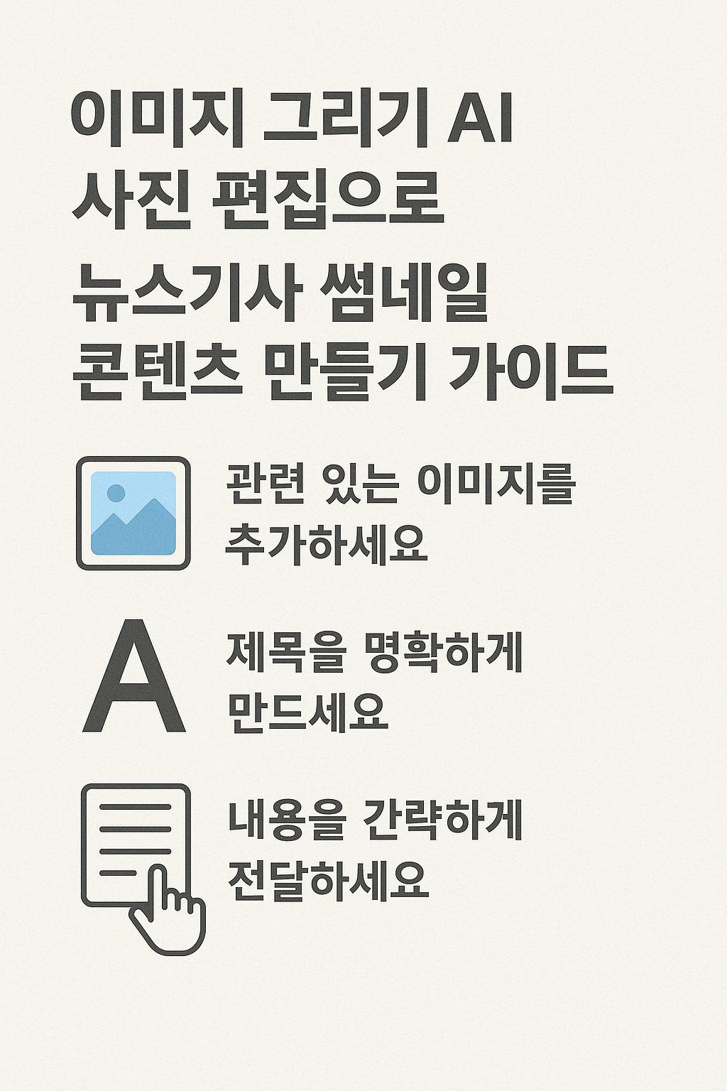 뉴스기사 썸네일 콘텐츠 만들기