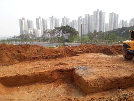 전원주택 터파기
