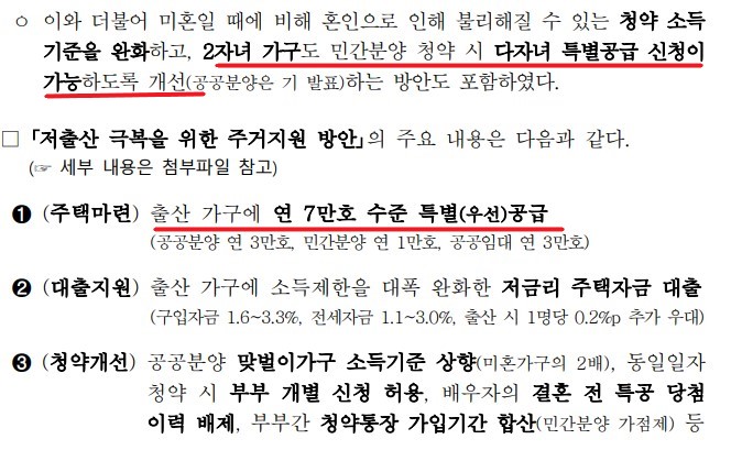 신생아 특공, 특례 대출