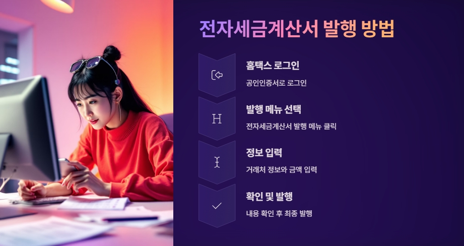 전자세금계산서 발행 방법