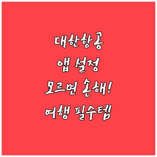 성공적인 해외 여행의 시작 대한항공 ..