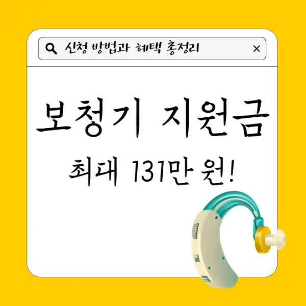 보청기 지원금