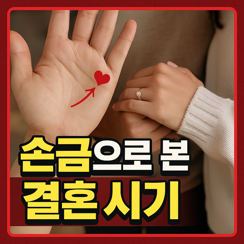 손금으로 본 결혼 시기