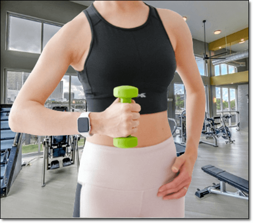 다이어트 운동중인 여성