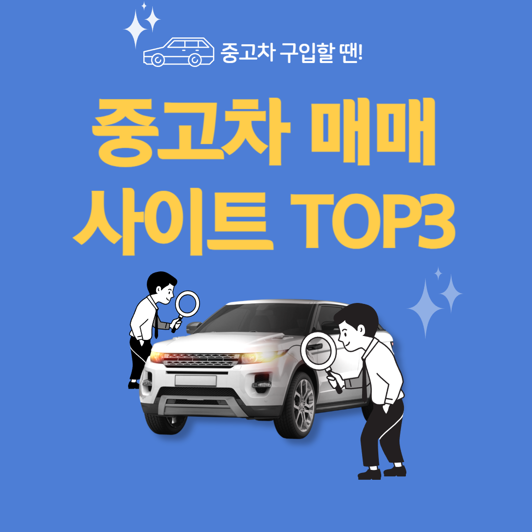 중고차 매매사이트 TOP3