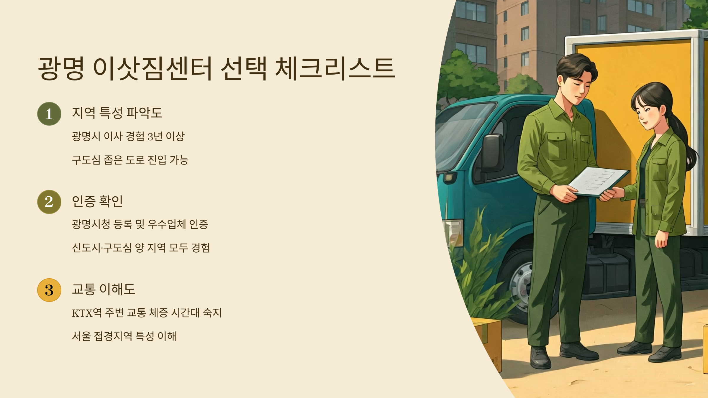 광명 이삿짐센터 선택 기준