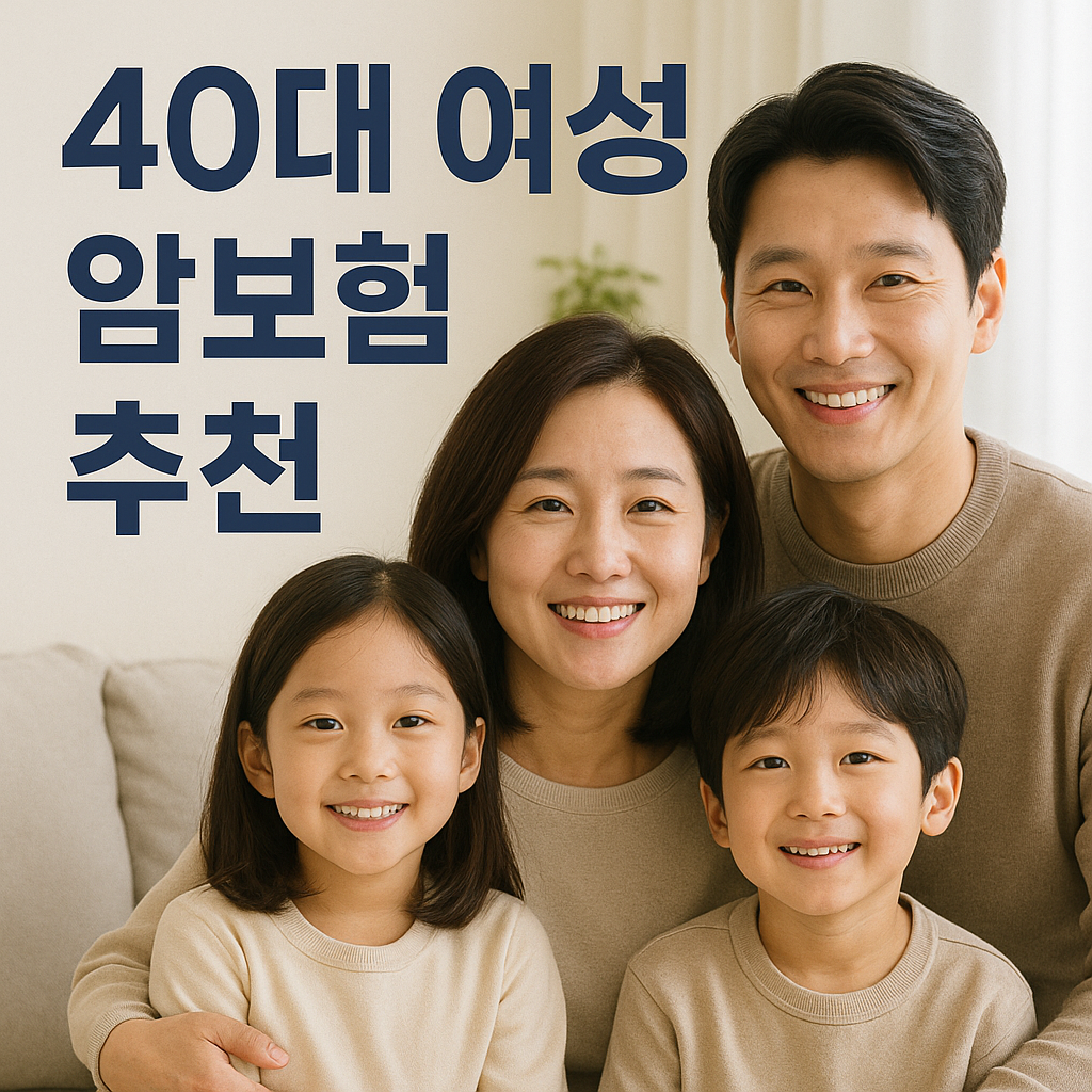 40대 여성 암보험 추천