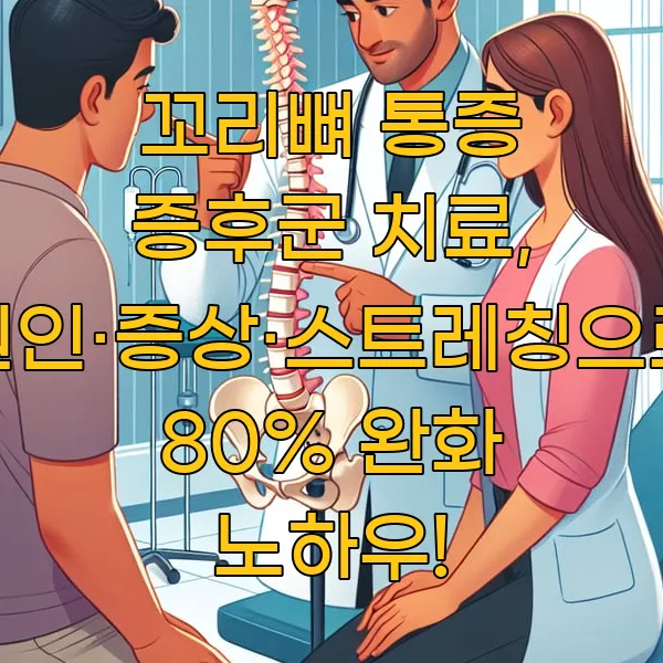 꼬리뼈 통증 증후군 치료