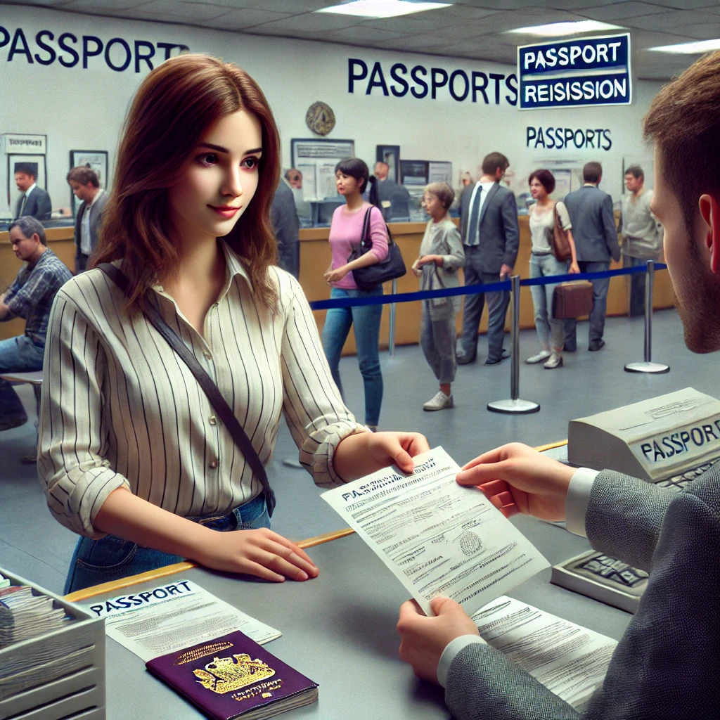 여권 재발급 방법 및 유의사항 관련 그림