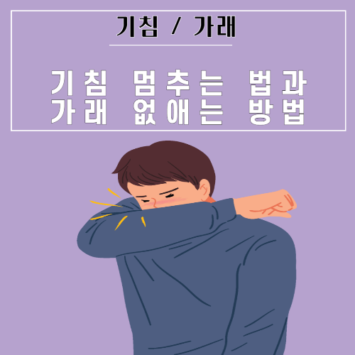 기침 멈추는 법과 가래 없애는 방법