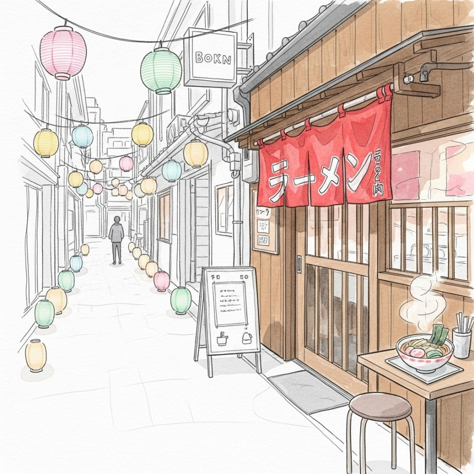 한적하고 따뜻한 감성이 느껴지는 일본의 골목