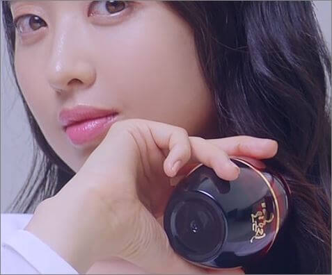 고혼진 화장품 모델 김민정 사진