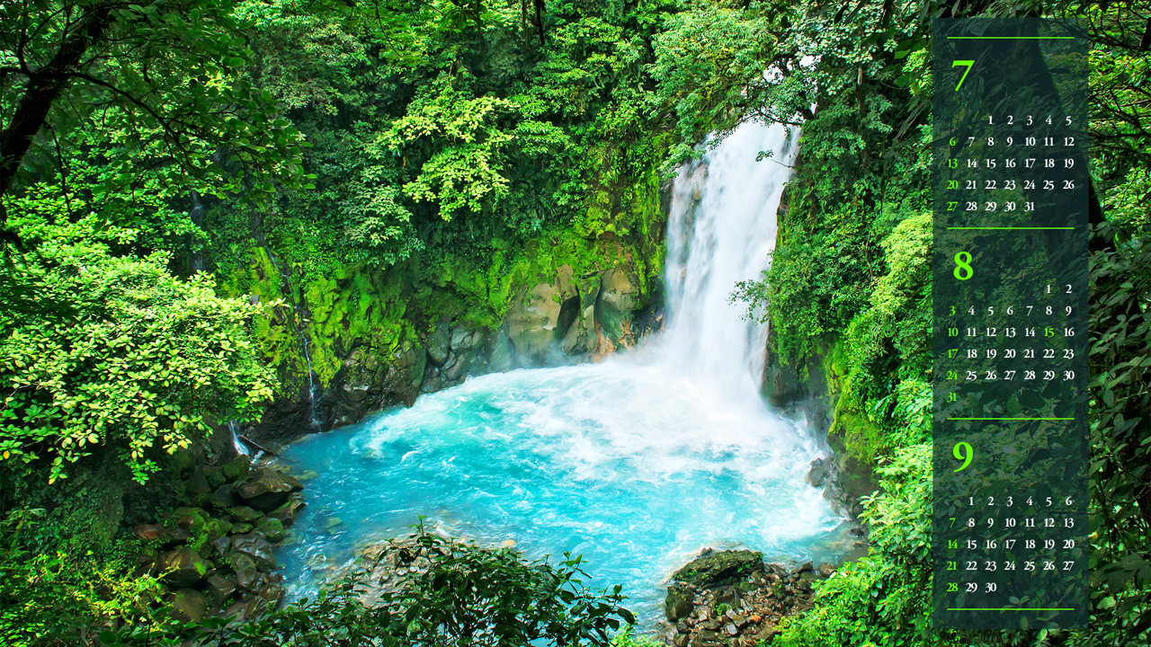 06 리오 셀레스테 폭포 B - 2025년8월 노트북배경화면