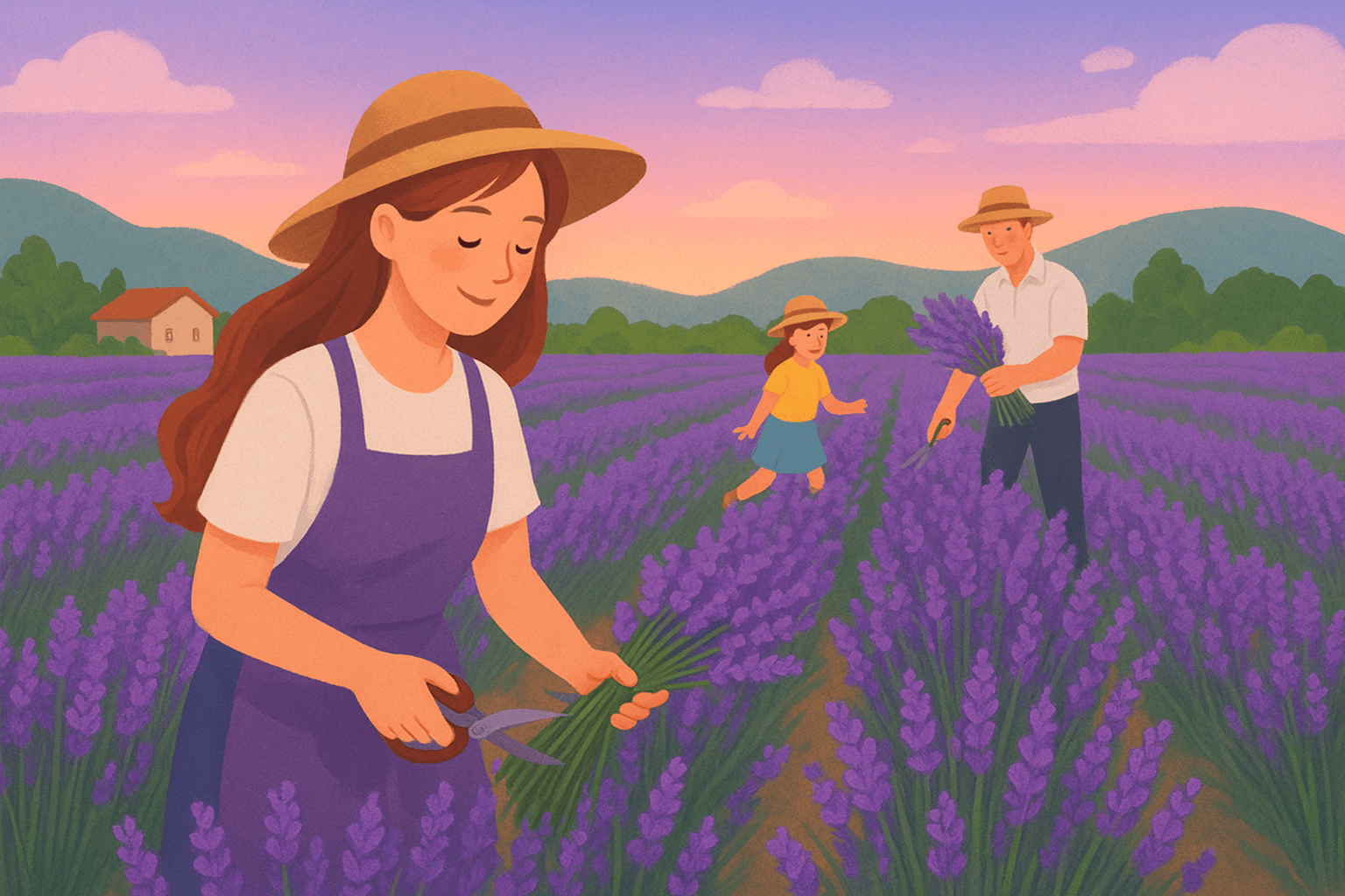 평창 허브나라 라벤더 수확 체험